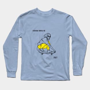 Everyday Should Be Skateboarding Day Long Sleeve T-Shirt